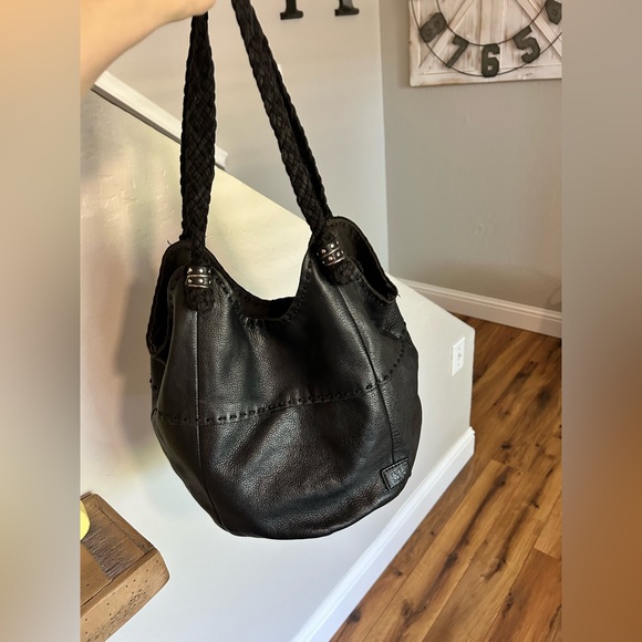 The Sak Handbags - The Sak Black Braided-Handle Hobo Bag